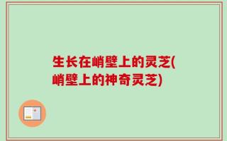 生长在峭壁上的灵芝(峭壁上的神奇灵芝)