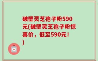 破壁灵芝孢子粉590元(破壁灵芝孢子粉惊喜价，低至590元！)