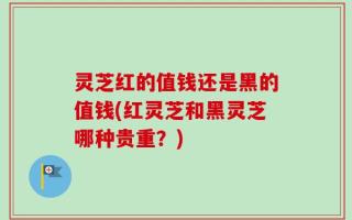 灵芝红的值钱还是黑的值钱(红灵芝和黑灵芝哪种贵重？)