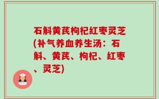石斛黄芪枸杞红枣灵芝(补气养血养生汤：石斛、黄芪、枸杞、红枣、灵芝)
