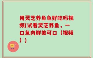 用灵芝养鱼鱼好吃吗视频(试看灵芝养鱼，一口鱼肉鲜美可口（视频）)