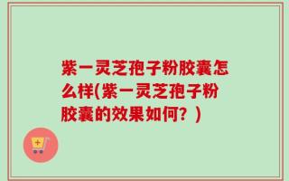 紫一灵芝孢子粉胶囊怎么样(紫一灵芝孢子粉胶囊的效果如何？)