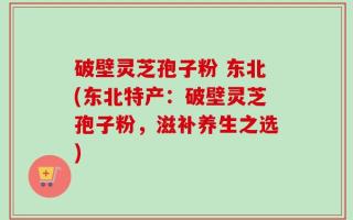 破壁灵芝孢子粉 东北(东北特产：破壁灵芝孢子粉，滋补养生之选)