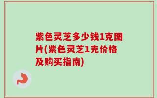 紫色灵芝多少钱1克图片(紫色灵芝1克价格及购买指南)