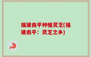 福建南平种植灵芝(福建南平：灵芝之乡)