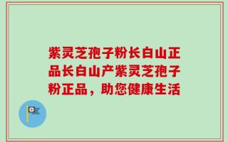 紫灵芝孢子粉长白山正品长白山产紫灵芝孢子粉正品，助您健康生活
