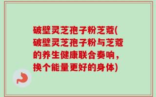 破壁灵芝孢子粉芝蔻(破壁灵芝孢子粉与芝蔻的养生健康联合奏响，换个能量更好的身体)