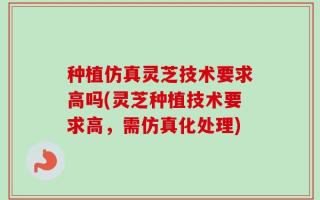 种植仿真灵芝技术要求高吗(灵芝种植技术要求高，需仿真化处理)