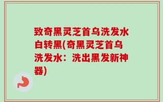 致奇黑灵芝首乌洗发水白转黑(奇黑灵芝首乌洗发水：洗出黑发新神器)