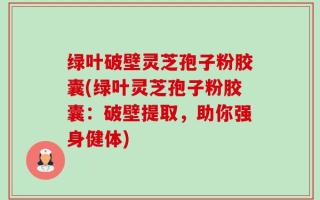 绿叶破壁灵芝孢子粉胶囊(绿叶灵芝孢子粉胶囊：破壁提取，助你强身健体)