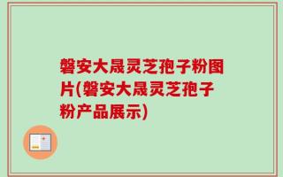 磐安大晟灵芝孢子粉图片(磐安大晟灵芝孢子粉产品展示)