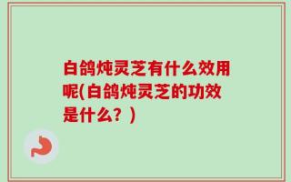 白鸽炖灵芝有什么效用呢(白鸽炖灵芝的功效是什么？)
