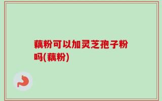 藕粉可以加灵芝孢子粉吗(藕粉)