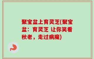 聚宝盆上育灵芝(聚宝盆：育灵芝 让你笑看秋老，走过病魔)