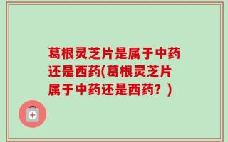 葛根灵芝片是属于中药还是西药(葛根灵芝片属于中药还是西药？)