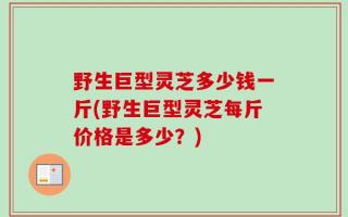 野生巨型灵芝多少钱一斤(野生巨型灵芝每斤价格是多少？)