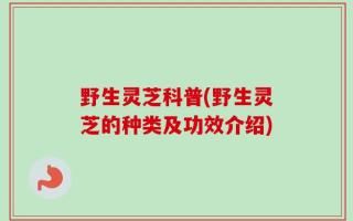 野生灵芝科普(野生灵芝的种类及功效介绍)