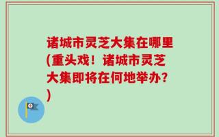 诸城市灵芝大集在哪里(重头戏！诸城市灵芝大集即将在何地举办？)