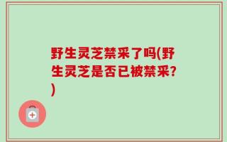 野生灵芝禁采了吗(野生灵芝是否已被禁采？)
