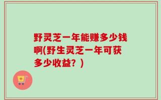 野灵芝一年能赚多少钱啊(野生灵芝一年可获多少收益？)