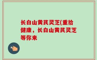 长白山黄芪灵芝(重拾健康，长白山黄芪灵芝等你来