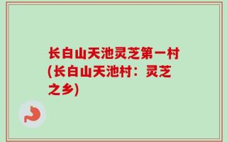 长白山天池灵芝第一村(长白山天池村：灵芝之乡)