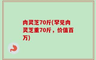 肉灵芝70斤(罕见肉灵芝重70斤，价值百万)