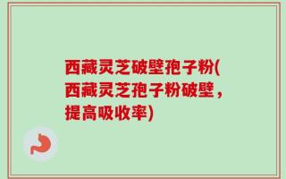 西藏灵芝破壁孢子粉(西藏灵芝孢子粉破壁，提高吸收率)