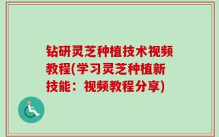 钻研灵芝种植技术视频教程(学习灵芝种植新技能：视频教程分享)