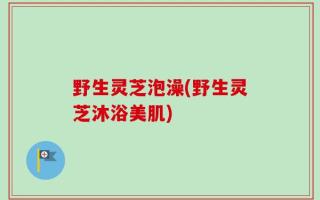 野生灵芝泡澡(野生灵芝沐浴美肌)