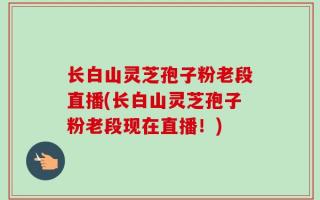 长白山灵芝孢子粉老段直播(长白山灵芝孢子粉老段现在直播！)