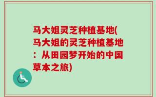 马大姐灵芝种植基地(马大姐的灵芝种植基地：从田园梦开始的中国草本之旅)
