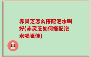 赤灵芝怎么搭配泡水喝好(赤灵芝如何搭配泡水喝更佳)