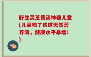 野生灵芝煲汤神器儿童(儿童喝了这道天然营养汤，健康水平暴增！)