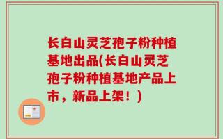 长白山灵芝孢子粉种植基地出品(长白山灵芝孢子粉种植基地产品上市，新品上架！)