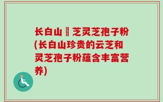长白山雲芝灵芝孢子粉(长白山珍贵的云芝和灵芝孢子粉蕴含丰富营养)