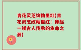 青花灵芝纹釉里红(青花灵芝纹釉里红：捧起一缕古人传承的生命之源)