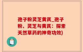 孢子粉灵芝黄芪_孢子粉、灵芝与黄芪：探索天然草药的神奇功效)