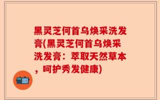 黑灵芝何首乌焕采洗发膏(黑灵芝何首乌焕采洗发膏：萃取天然草本，呵护秀发健康)