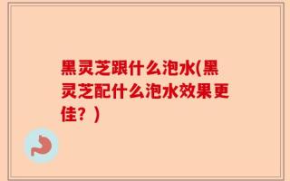 黑灵芝跟什么泡水(黑灵芝配什么泡水效果更佳？)