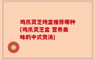 鸡爪灵芝炖盅推荐哪种(鸡爪灵芝盅 营养美味的中式煲汤)