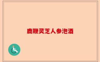 鹿鞭灵芝人参泡酒