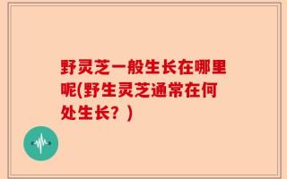 野灵芝一般生长在哪里呢(野生灵芝通常在何处生长？)