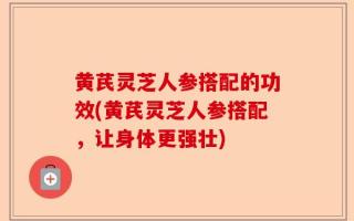 黄芪灵芝人参搭配的功效(黄芪灵芝人参搭配，让身体更强壮)