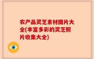 农产品灵芝素材图片大全(丰富多彩的灵芝照片收集大全)