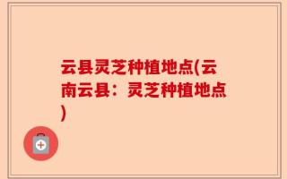 云县灵芝种植地点(云南云县：灵芝种植地点)