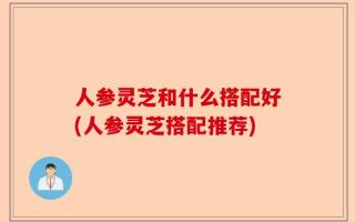 人参灵芝和什么搭配好(人参灵芝搭配推荐)