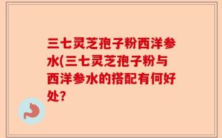 三七灵芝孢子粉西洋参水(三七灵芝孢子粉与西洋参水的搭配有何好处？