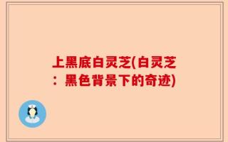 上黑底白灵芝(白灵芝：黑色背景下的奇迹)