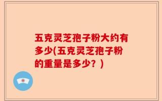 五克灵芝孢子粉大约有多少(五克灵芝孢子粉的重量是多少？)